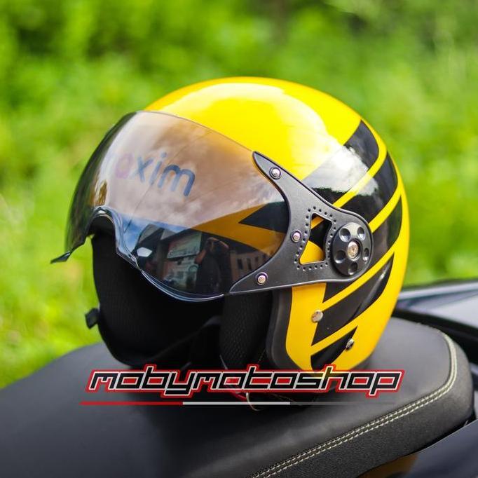 HELM MAXIM - HELM OJEK ONLINE MAXIM - ALL SIZE L (model Bogo Pilot)
