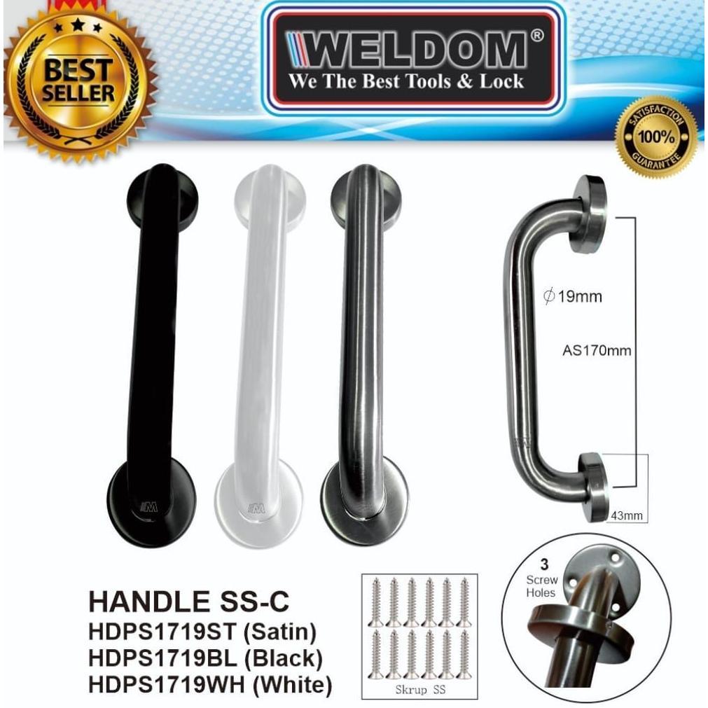 Pull Handle Stainless Tarikan Pintu Garasi Aluminium Kayu