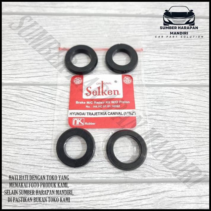 BEST DEAL KARET SEAL KIT MASTER REM CENTRAL ATAS HYUNDAI TRAJET CARNIVAL SIZE 1 11/16 