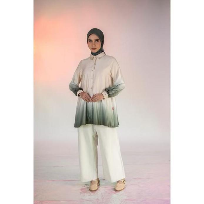 M Tunic Basic Ombre DaukyBaju Atasan Wanita Muslim