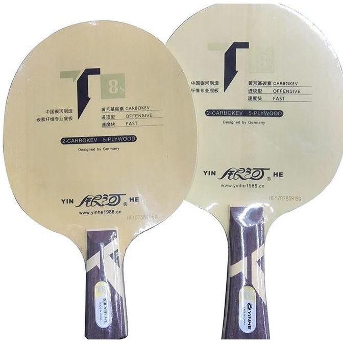 BEBAS ONGKIR - Yinhe T8s - Blade Kayu Pingpong Carbon Kev Bet Tenis Meja Yinhe T8-s T-8s Bat Origina