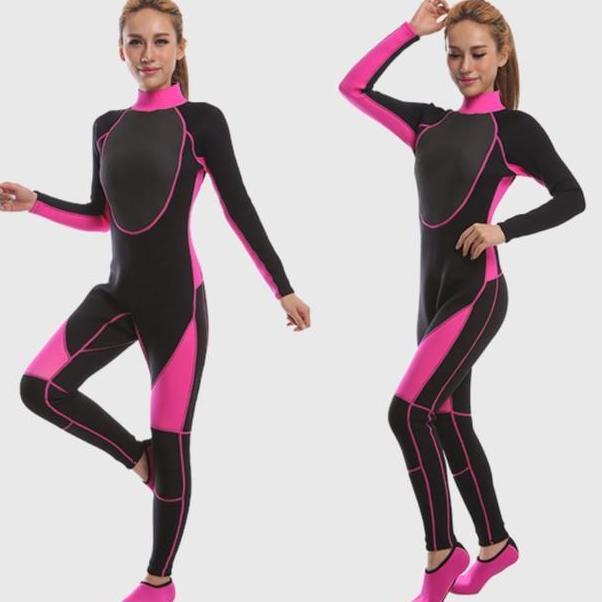 TERMURAH - Wetsuit wanita 3mm neoprene Divingsuit woman / Baju Selam Wanita ws11