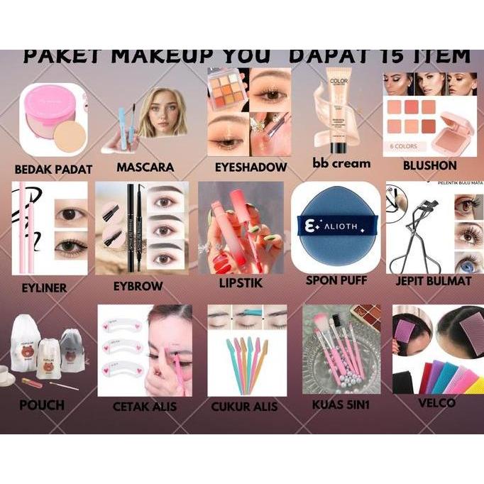Naysillia_T - Wow Set 15 Item Paket You Makeup Dapat 15Item