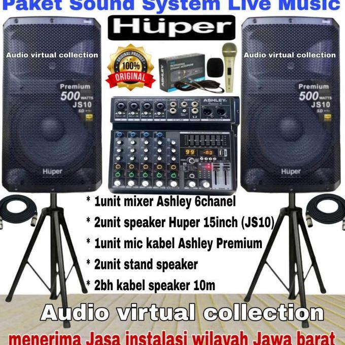 Promo Paket Sound System Huper 15Inch Js10 ( Top I ) Original Cod