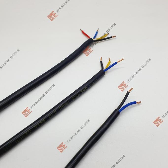 Kabel NYYHY Makita 2x0.5 / 3x0.5 / 4x0.5 / 5x0.5 mm Serabut METERAN