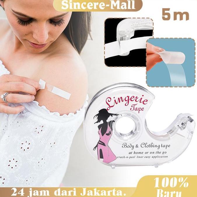 FERAYPO Invisible Body Tape Dress Dan Lingerie Tape Selotip Baju Double Tape