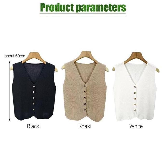 SMG VEST Wanita korean style - Vest Atasan Wanita Crop - Rompi Sleeveless Top - Vest Wanita | Atasan
