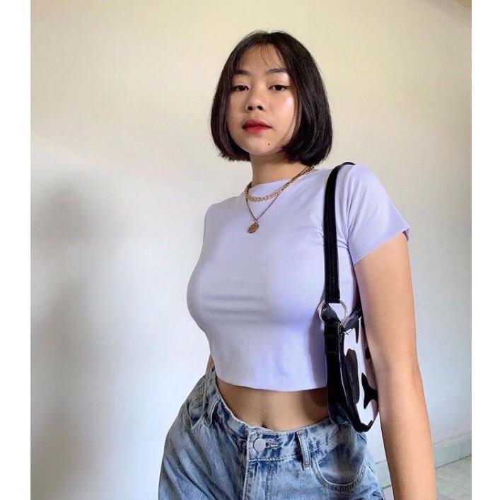 GARANSI CROP TOP DOUBLE LAYER JERSEY KOREA KEKINIAN