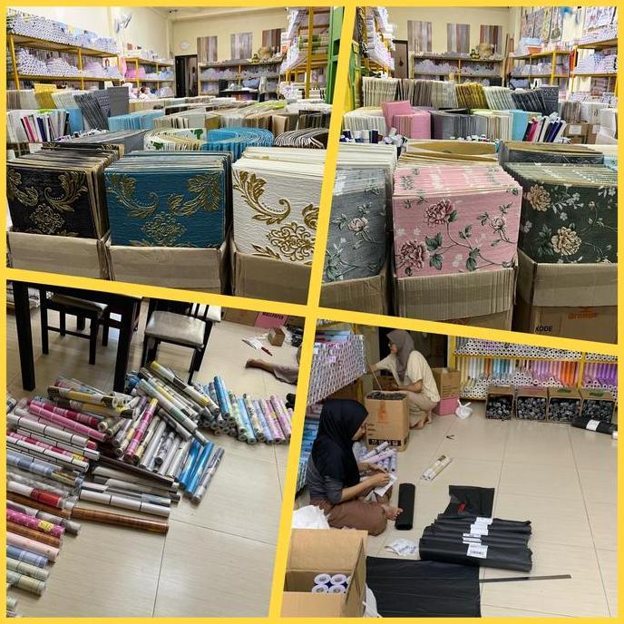 Chiuso- Wallpaper Dinding 10 M 10 Meter 45 Cm X 10 M Motif Kayu Jati Tua Muda Kayu Rustic Kayu Hitam