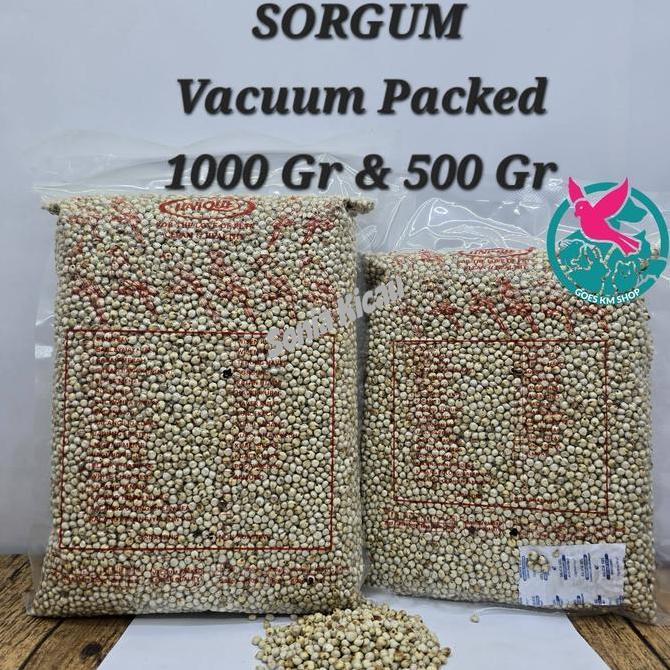 Biji Sorgum Putih Sangrai Milo Seed Pakan Burung Puter Derkuku Lovebird Medium Parrot Merpati Hamste