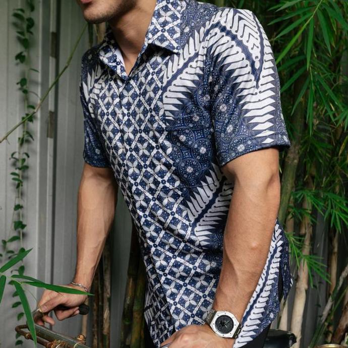 New Kemeja Batik Lengan Pendek - Magani Nosweat - Parang Cakra