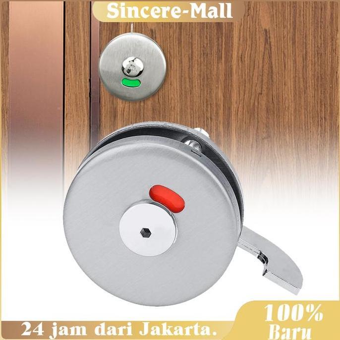 ERTTOLIN Kunci Pintu Kamar Mandi Grendel Indikator Toilet Grendel Toilet