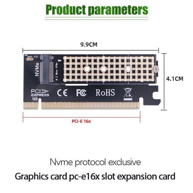 SMG Adapter Konverter / Converter SSD M.2 Nvme to PciE 3.0 x16 / Adapter Ssd M.2 Nvme M Key To Pcie