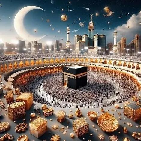 Kaligrafi Kristik Pola Set Lengkap Cross Stitch Kabah Kristik Modern Paket Kristik pemandangan indah