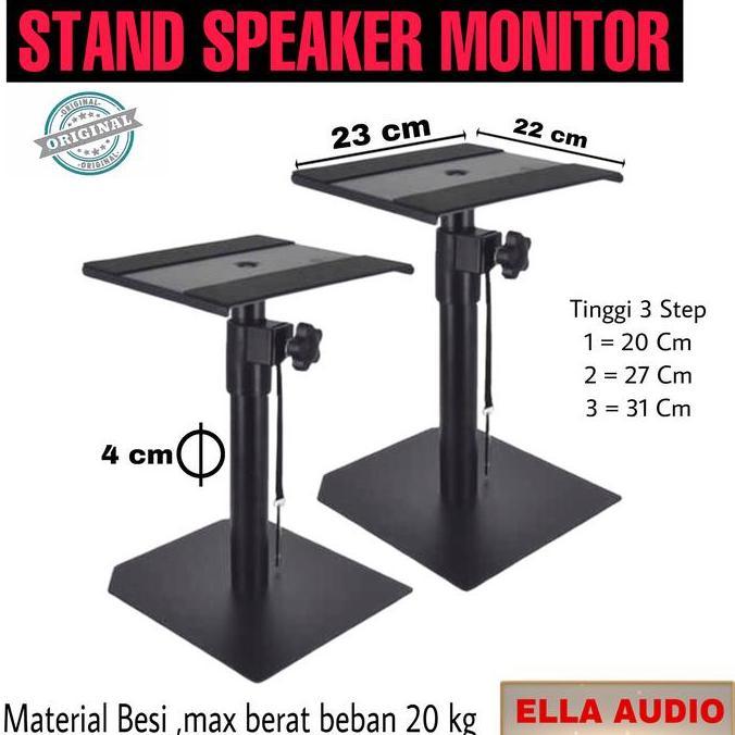 Stand Speaker Monitor Stand Speaker Flat Studio Table/Meja Model Pendek KUN