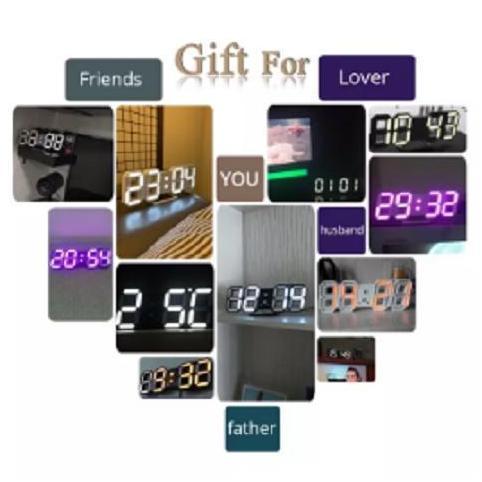JAM DINDING DIGITAL LED/JAM MEJA-ALARM-SUHU/JAM 3D BESAR MODERN