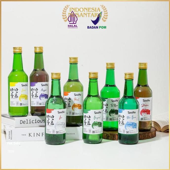 LVIKOM_ - SOJU HALAL NON ALKOHOL SOOHA MINUMAN KOREA SPARKLING WATER BARKARBONASI NUSANTARA