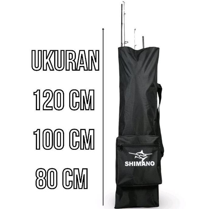 YEVISANTE - SHIMANO TAS PANCING KOTAK JORAN TEGEK & RILL ANTI AIR 80CM-120CM BAHAN POLIESTER 420 FLE