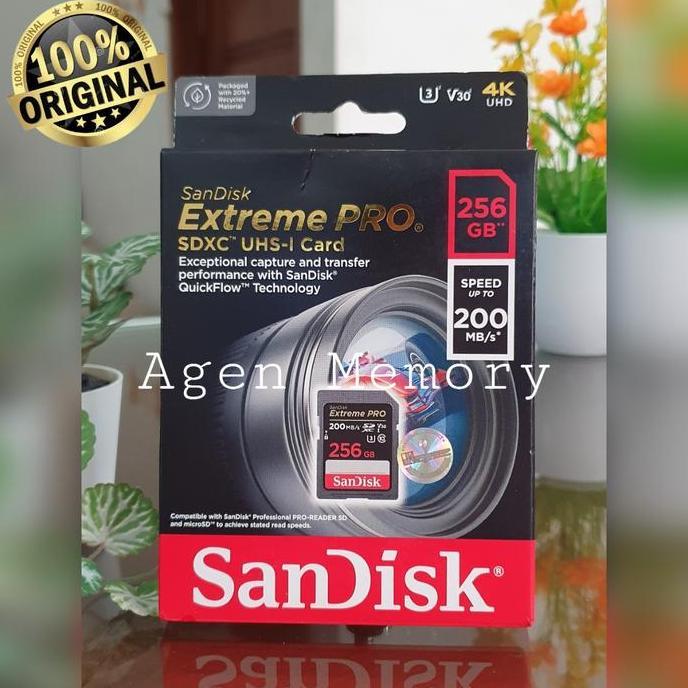 NEW SANDISK SD CARD EXTREME PRO 256GB 170MB/S - SDCARD EXTREME PRO 256GB ORI