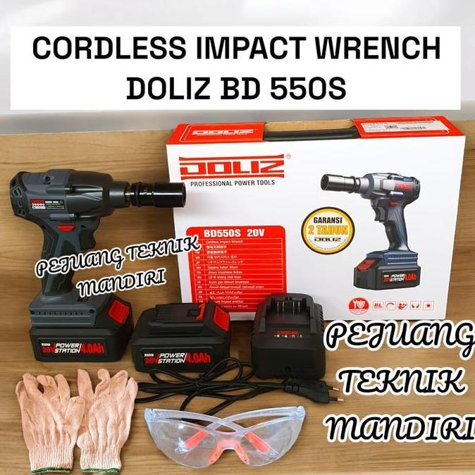 Murah Doliz Bd 550S Cordless Impact Wrench Brushless Bd550S Alat Pembuka Baut Doliz Bd 550 S