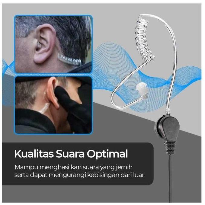 Headset agen rahasia fbi untuk ht motorola X6 X8 X9 paspampres awet