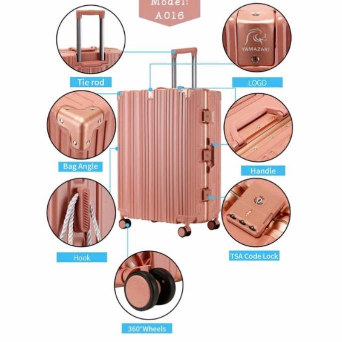 koper roming 20 inci kualitas koper original kusus cabin pesawat Kabin MS