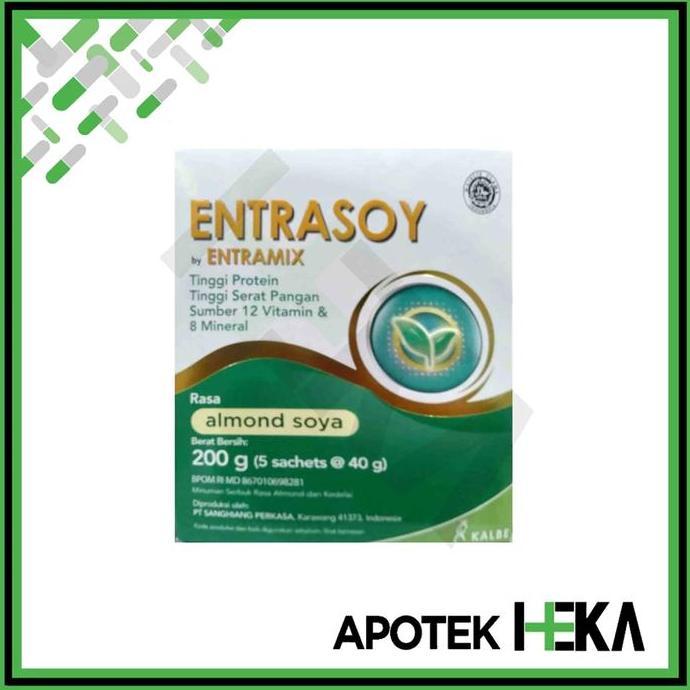 Kordesan - Entrasoy 200 g Almond Soya - Susu Nutrisi Dewasa Tinggi Protein Serat