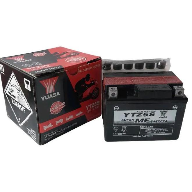 Aki Motor Honda Beat Vario 110 Revo Blade Yuasa Ytz5S Mf Aki Kering