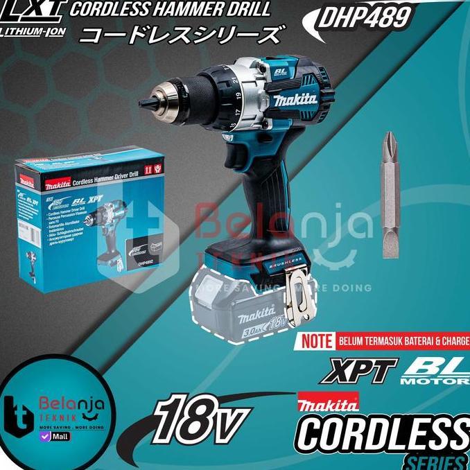 Sale Makita Mesin Bor Cordless Dhp489 Z 18 Volt Hammer Driver Drill Dhp489Z Dhp 489 Z