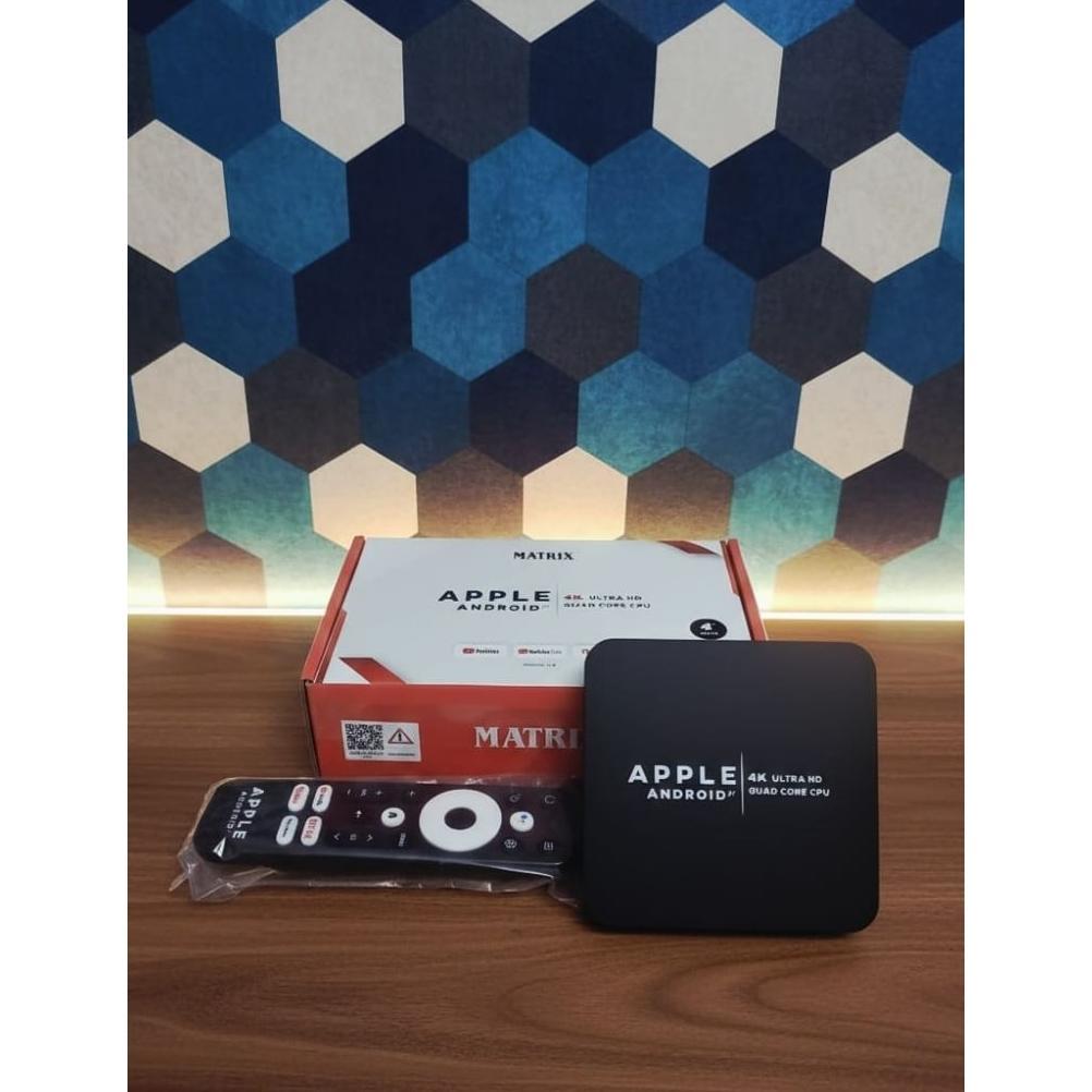 HOT PRODUCT Matrix Apple Android TV Box Bluethooth - TV Box Android 12 | Ram 4gb