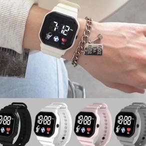 Recommended Jam Tangan Karet Led Jam Tangan Anak Anak Jam Tangan Sports Watch Jam Tangan Olahraga Ja