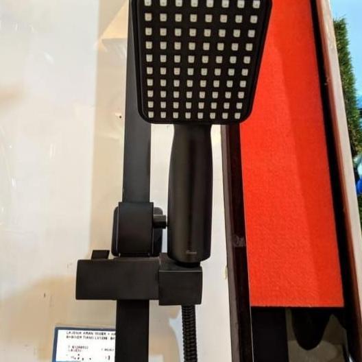 Shower Column Hitam Lavenia LV 13066 shower tiang mandi kran bathtub