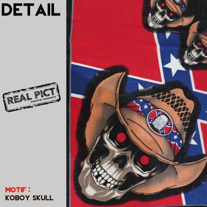 Bandana Tengkorak Skull Slayer Biker Scarf - Katun