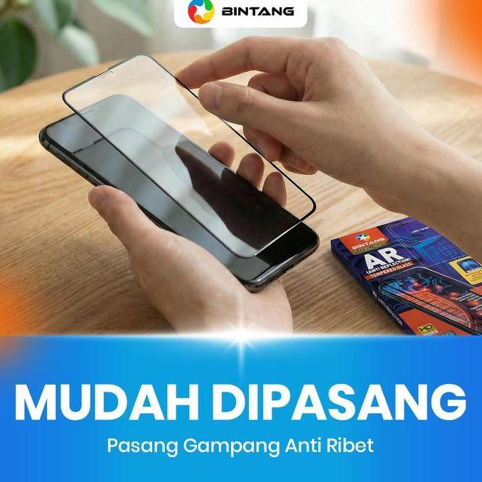 Promo Bintang Tempered Glass Anti Reflection Screen Protector Fullcover For Iphone 15 Pro Max