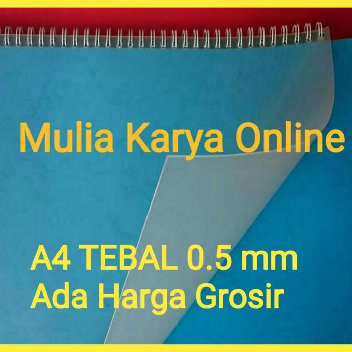 Cover Jilid Mika Tebal Doff 0.5 mm A4 (pak isi 10 Lembar )