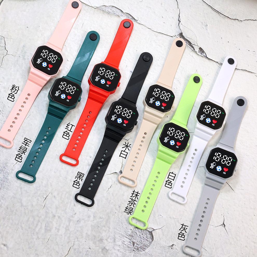 Murah Littlefeliz Ja08 Jam Tangan Led Digital Pria Wanita Rubber Electronic Fashion Couple Anak Rema