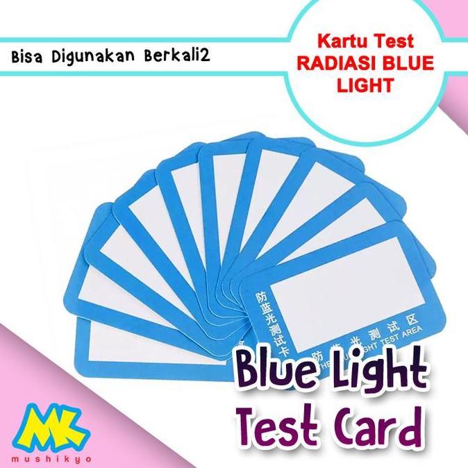 Kartu Test Kacamata Anti Radiasi Blue Light
