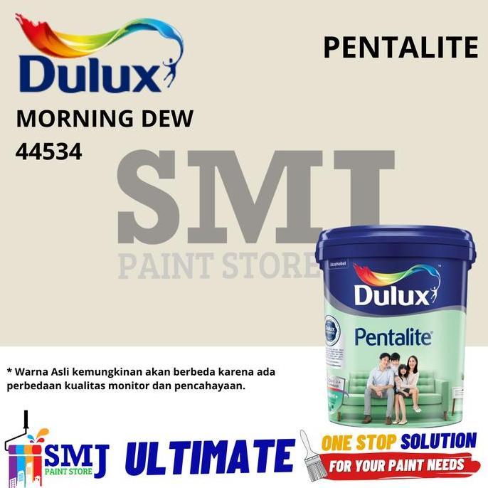 Cat Tembok Interior DULUX PENTALITE warna TINTING Morning Dew ukuran 2,5L