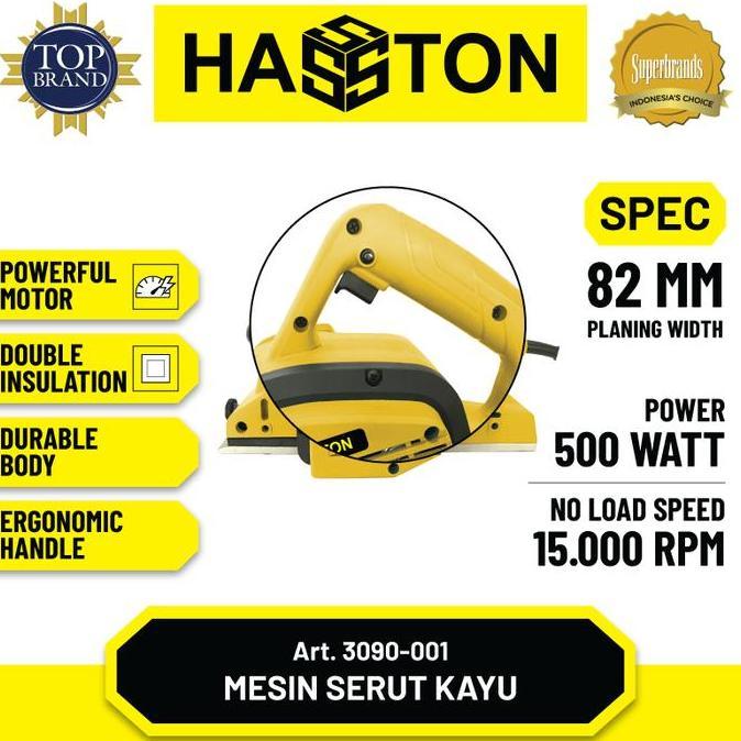 Hasston Mesin Serut Kayu 82Mm / Planer / Mesin Serkel (3090-001)