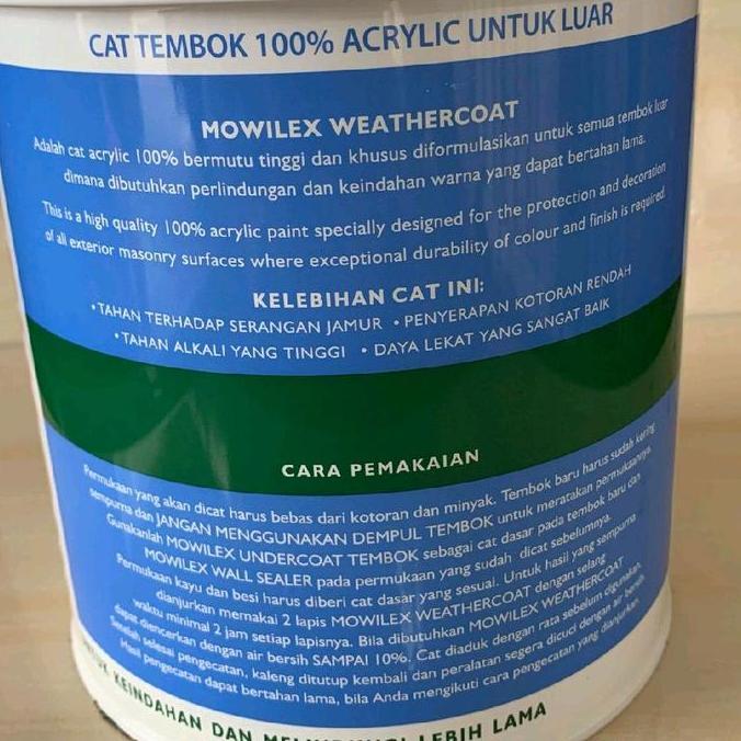 Cat tembok luar putih mowilex weathercoat 2.5KG