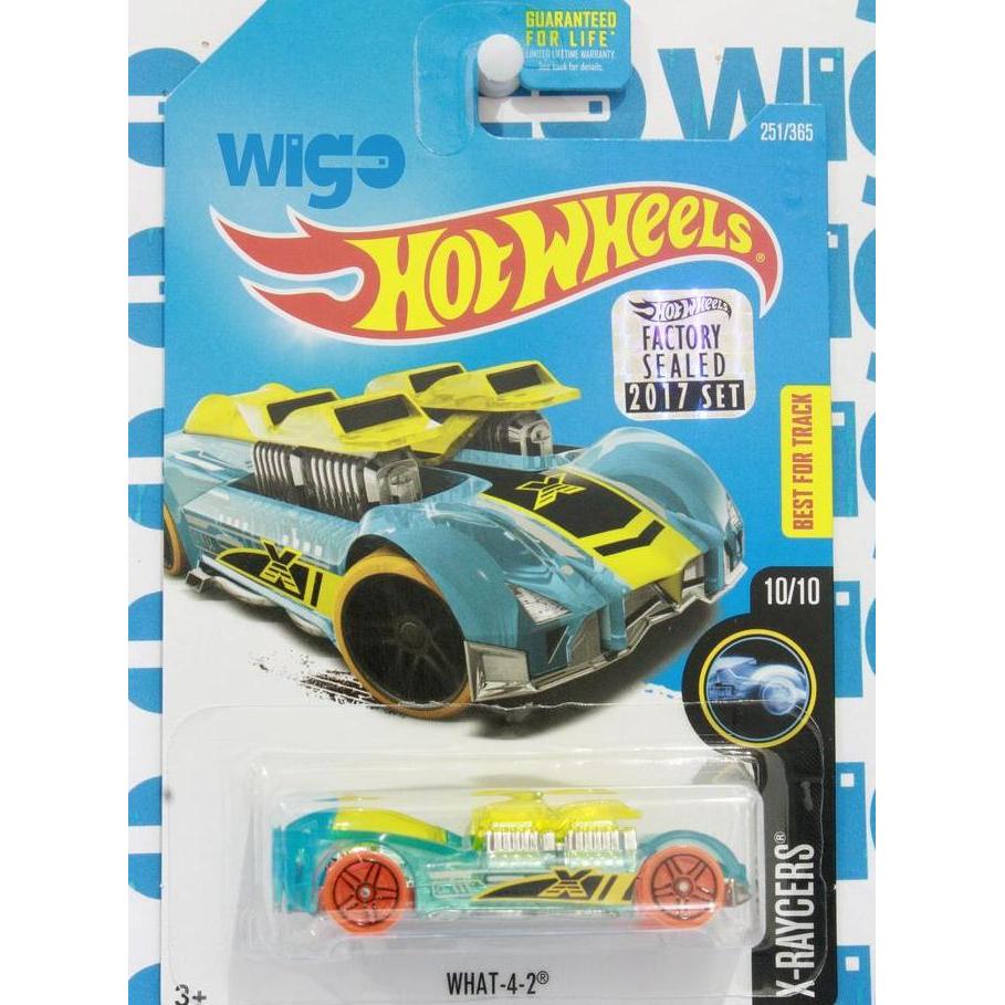Hot Wheels What-4-2 Best for Track biru Factory Sealed 2017 US Card