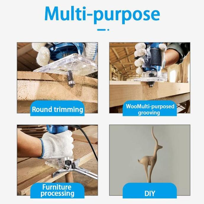 Mlhy Mesin Profil Router Trimmer Kayu Cordless Baterai Lithium