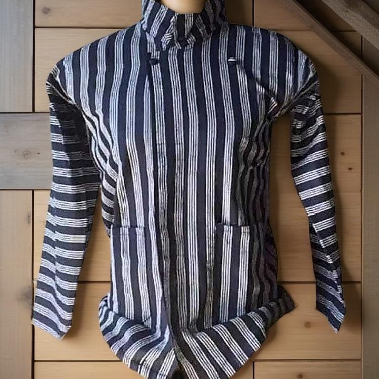 Diskon Baju Lurik Jawa Pria Dewasa/Surjan Lurik Pria/Baju Adat Jawa/Surjan Lurik Dan Blangkon Pria