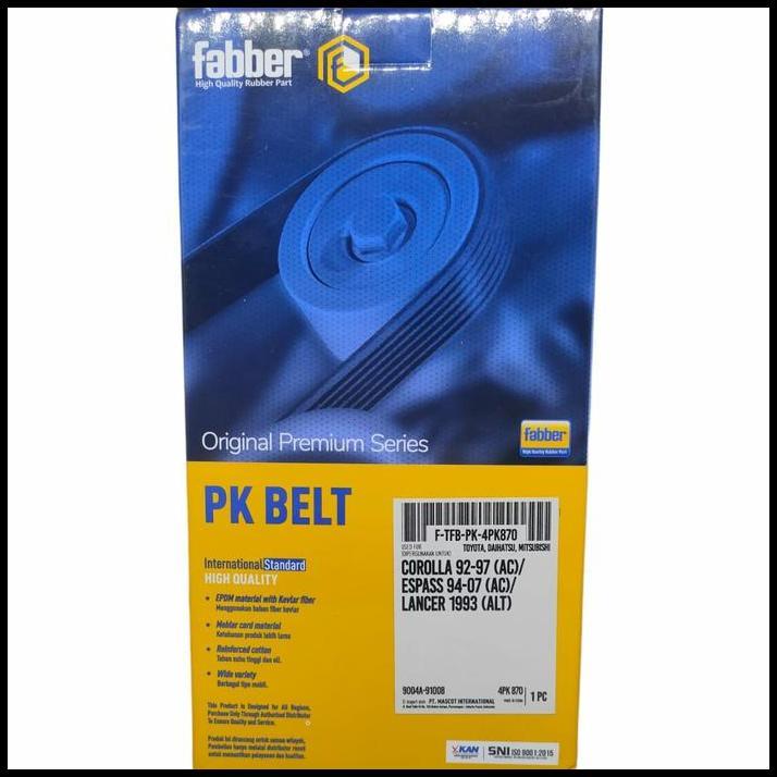 BEST DEAL FANBELT 4PK870 FABBER 