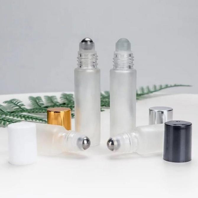 BOTOL ROLL ON 10 ML KEPALA STAINLES BOTOL ROLLER ESSENTIAL OIL PARFUM