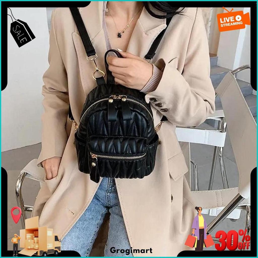 Oliv Tas Ransel Wanita Mini Bordir Tas Cewek Kecil Daypack Harga Santai