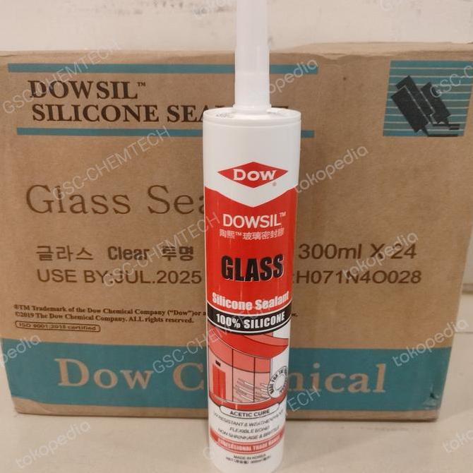Ready Dowsil Silicone Sealant Asam / Lem Kaca Dowsil  Asam (Clear)