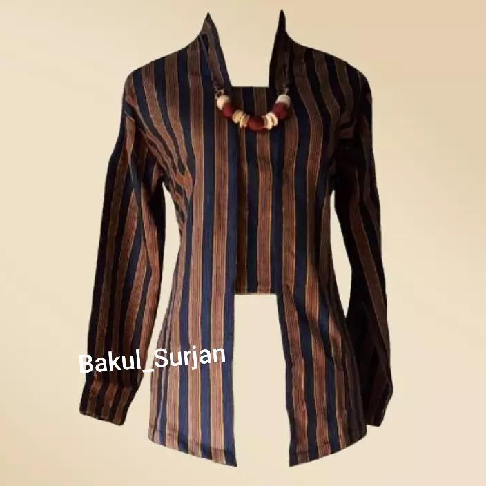 Diskon Baju Lurik Wanita Jogja Jawa / Baju Batik Lurik Wanita / Kebaya Lurik Kombinasi / Kebaya Luri