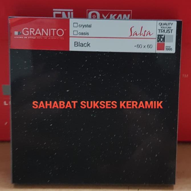 granito salsa crystal black 60x60