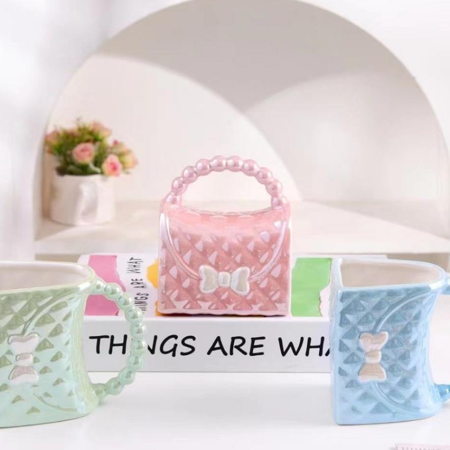 Mug Keramik Tas Mini Pita 360Ml Elegan